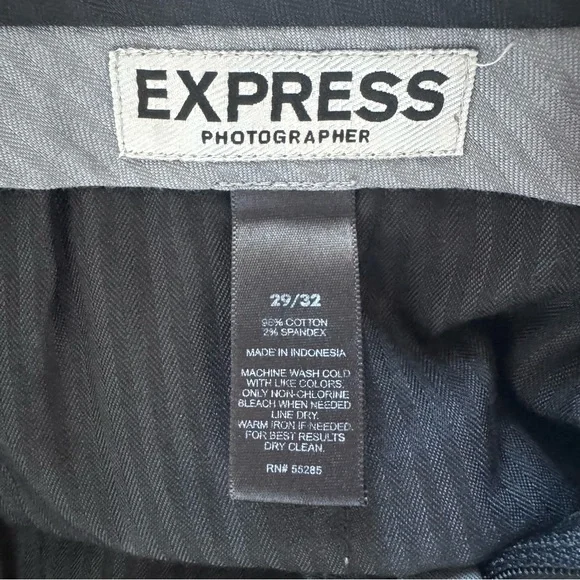 Express Photographer Charcoal Gray Trousers Pants Business Casual Office Wedding